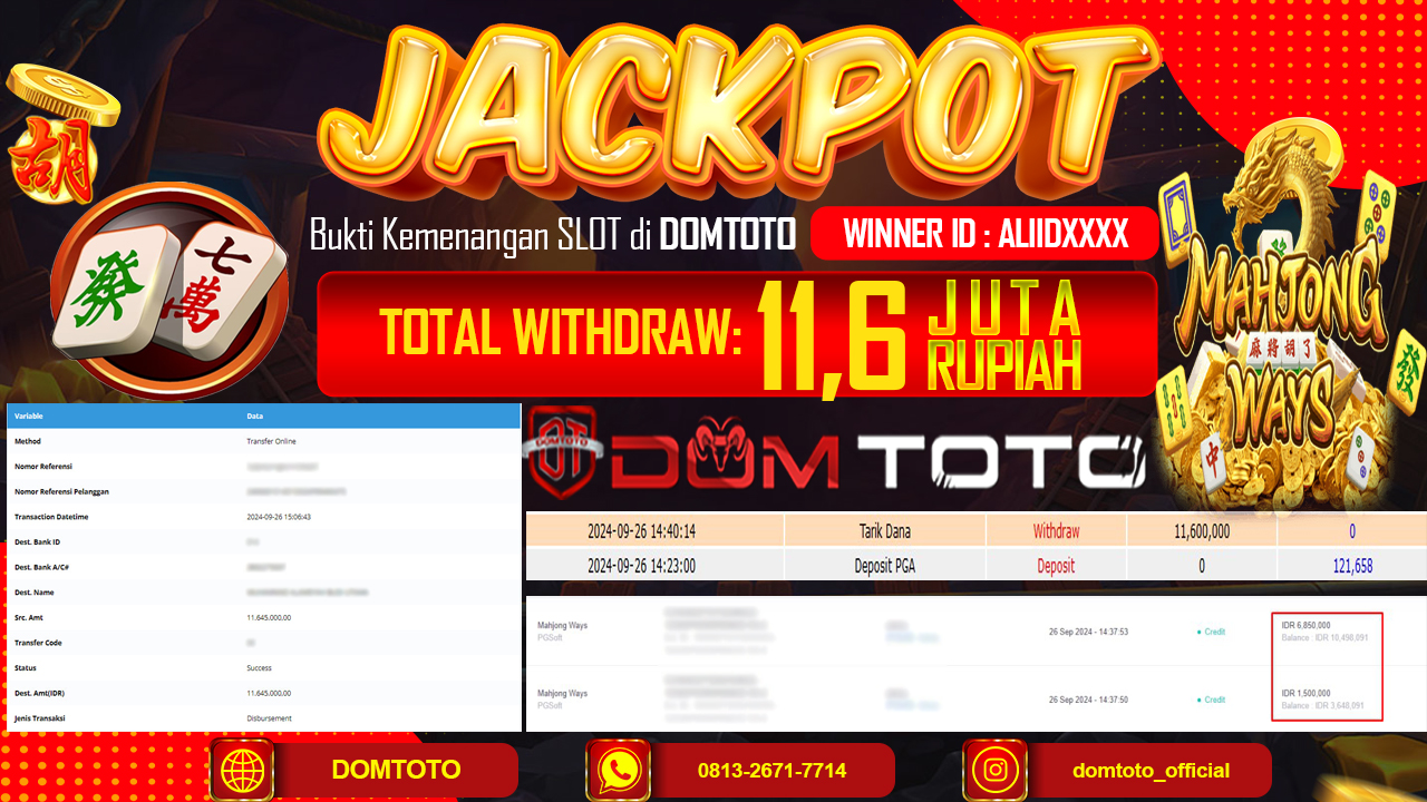 JACKPOT SLOT MAHJONG WAYS 26 SEPTEMBER 2024